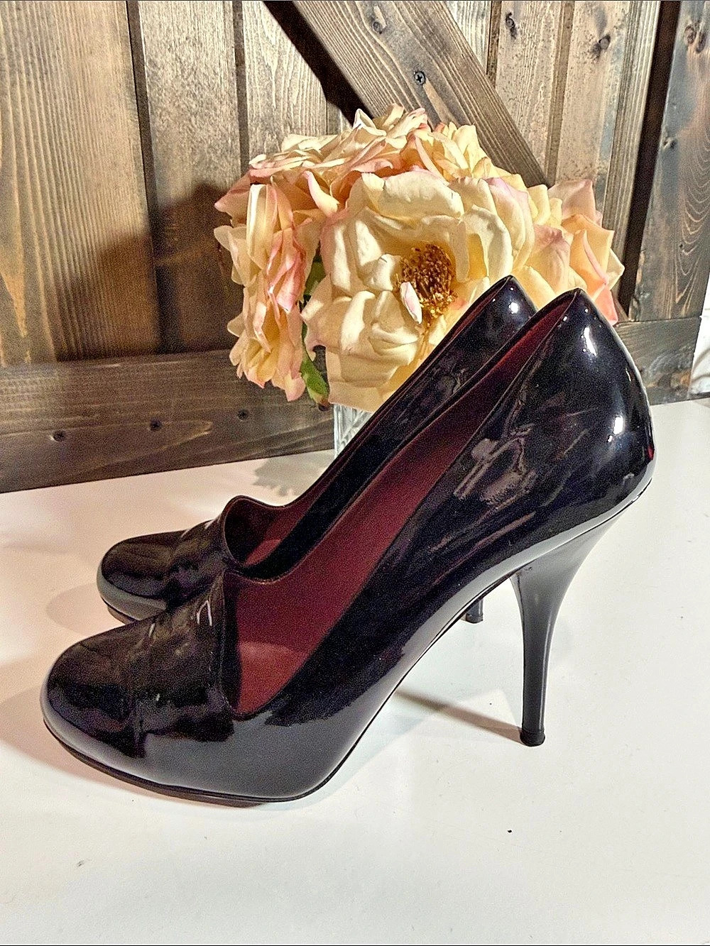 Miu Miu Patent Leather Pumps Black EU 36